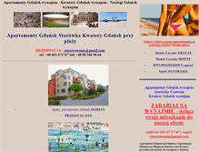 Tablet Screenshot of apartamentygdansk.pl